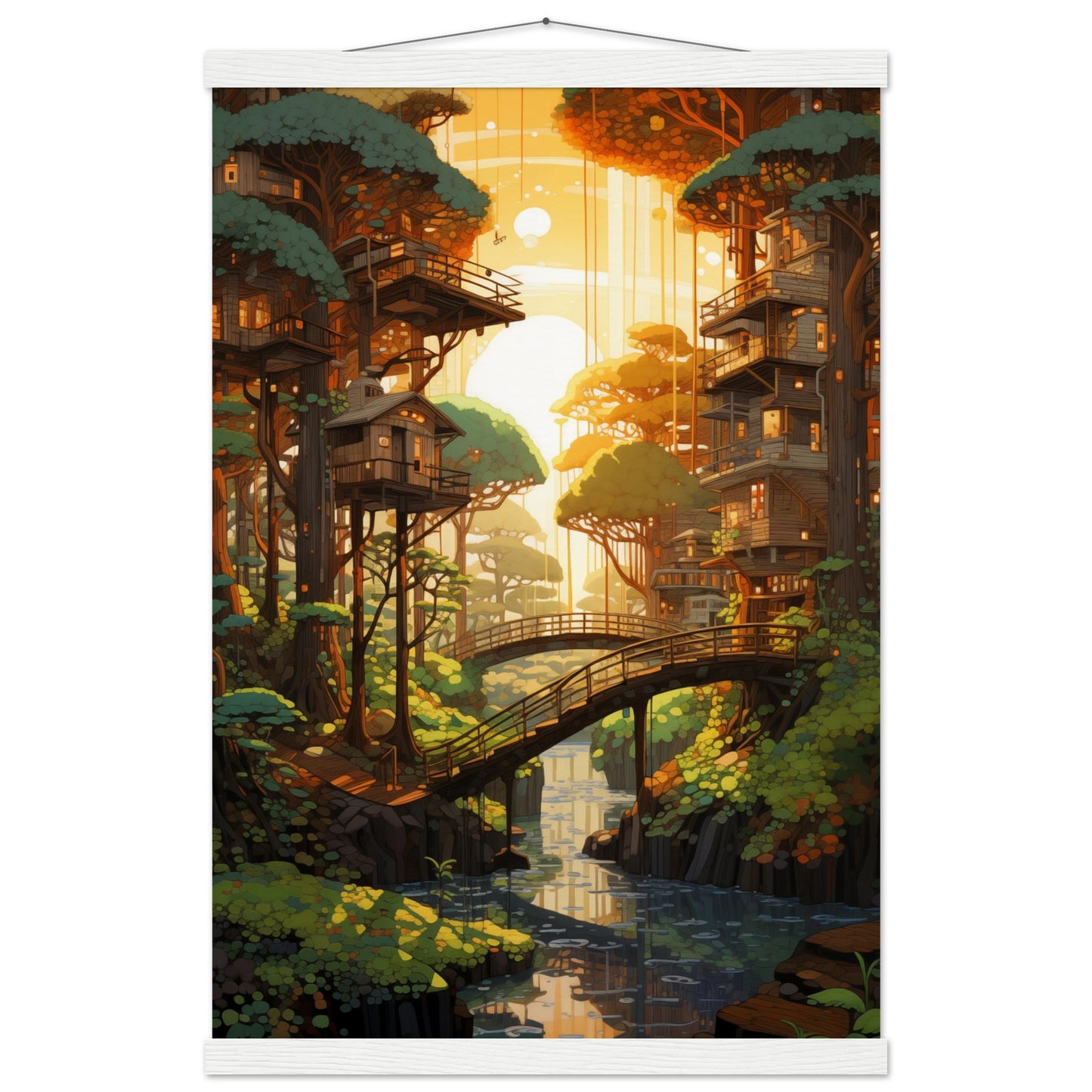 Woodland Whispers Poster with Hanger