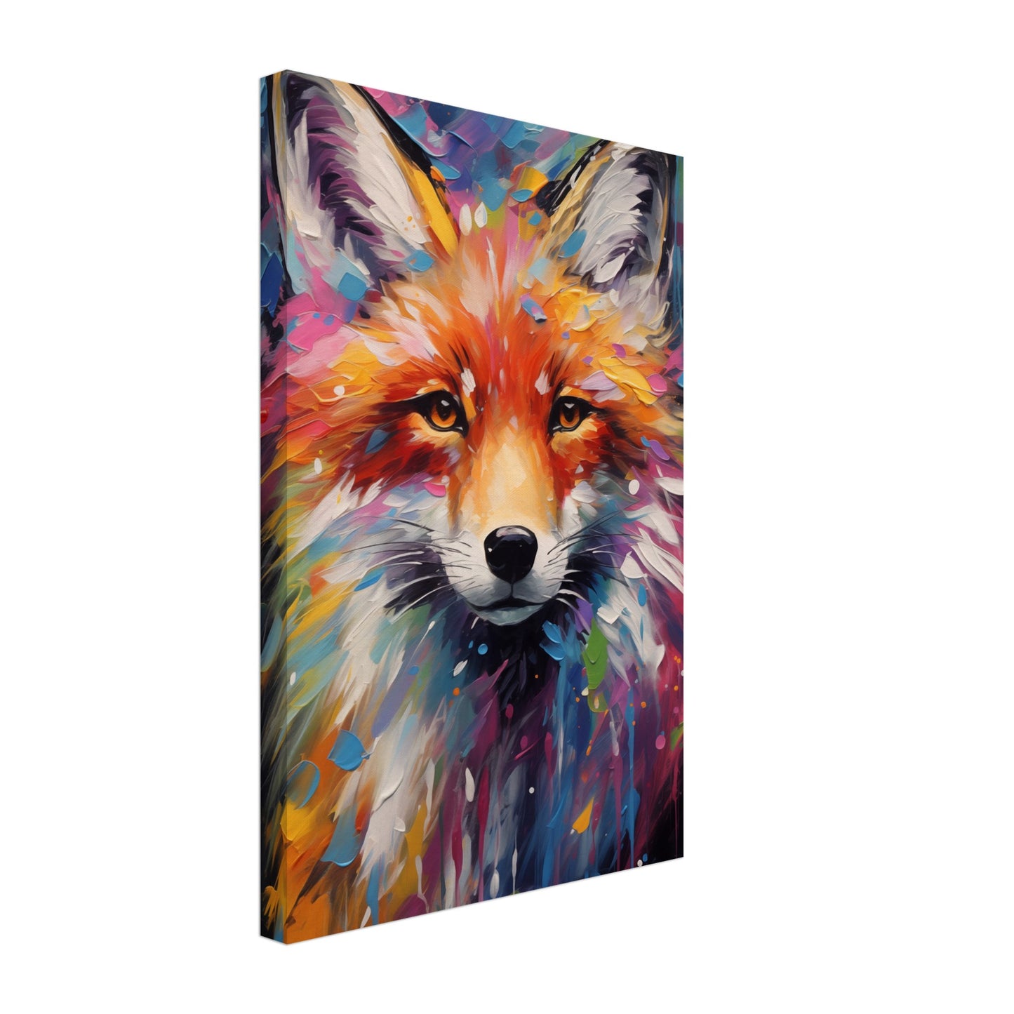 Foxy Splatter Canvas