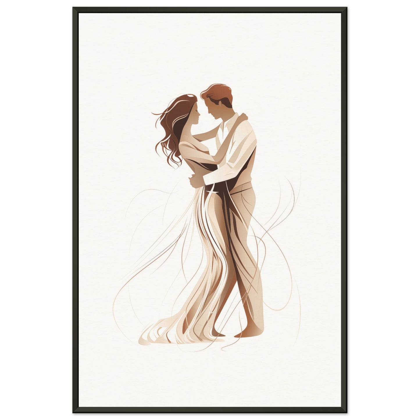 Dancing Couple Metal Framed Poster