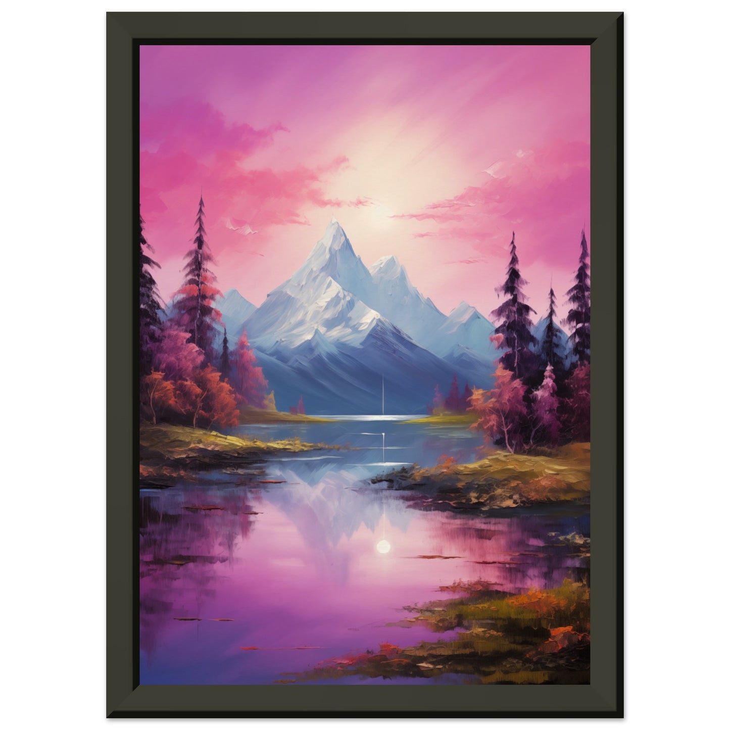 Fantasy Landscape Metal Framed Poster