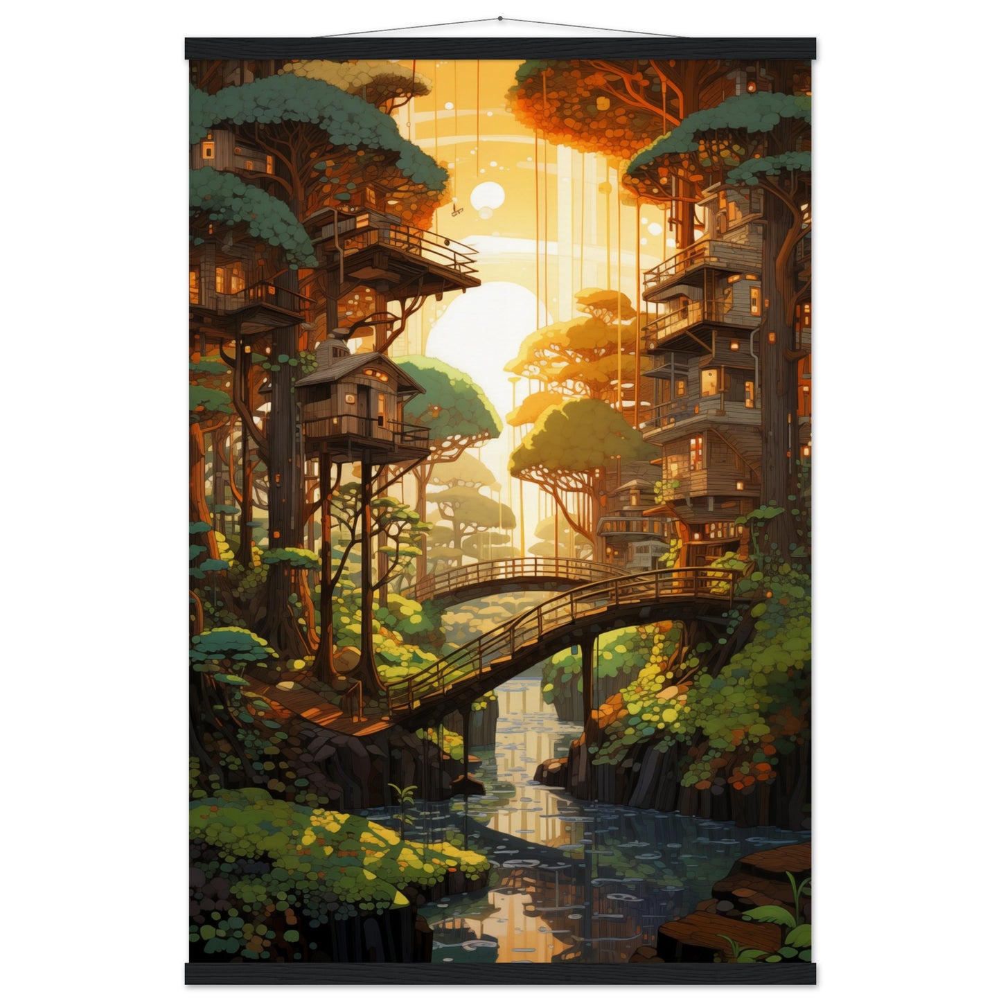 Woodland Whispers Poster with Hanger