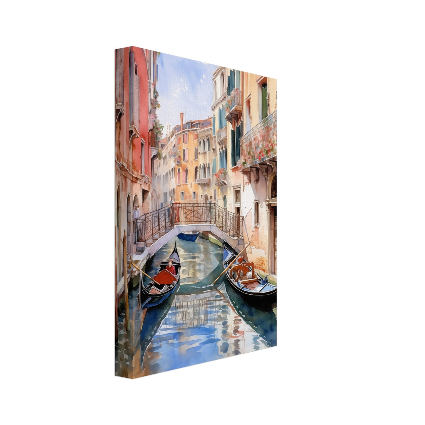 Watercolor Venice Italy Canvas