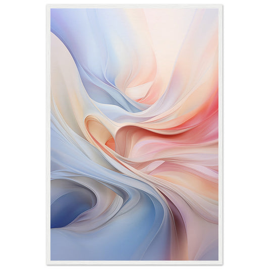 Abstract Swirl Wooden Framed Poster