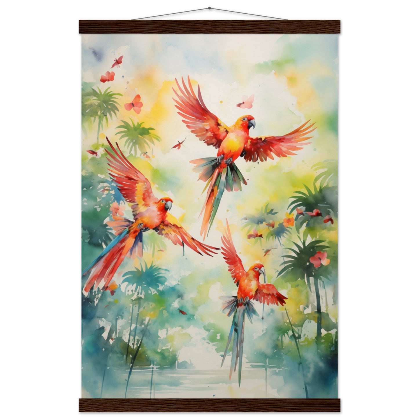 Feathered Palette Poster with Hanger