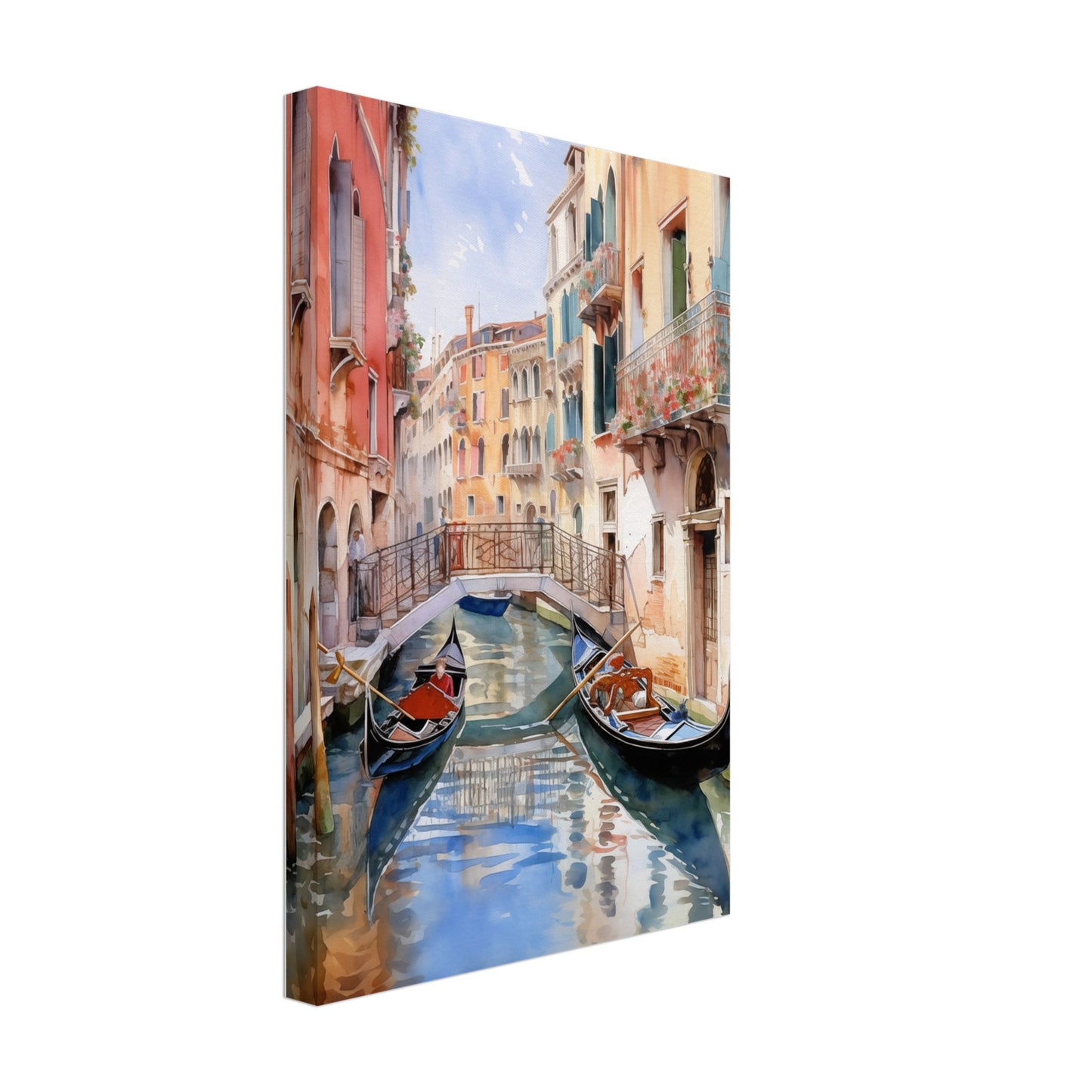 Watercolor Venice Italy Canvas