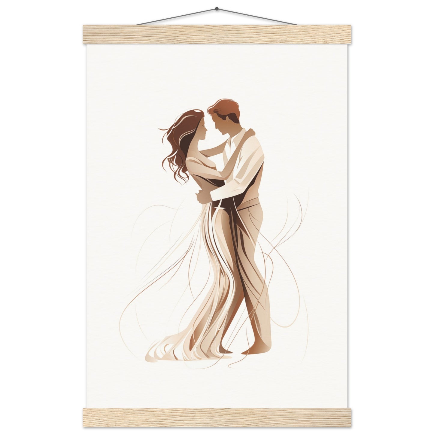 Dancing Couple Poster with Hanger