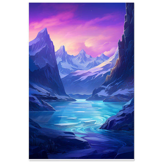 Tranquil Ice Aluminum Print