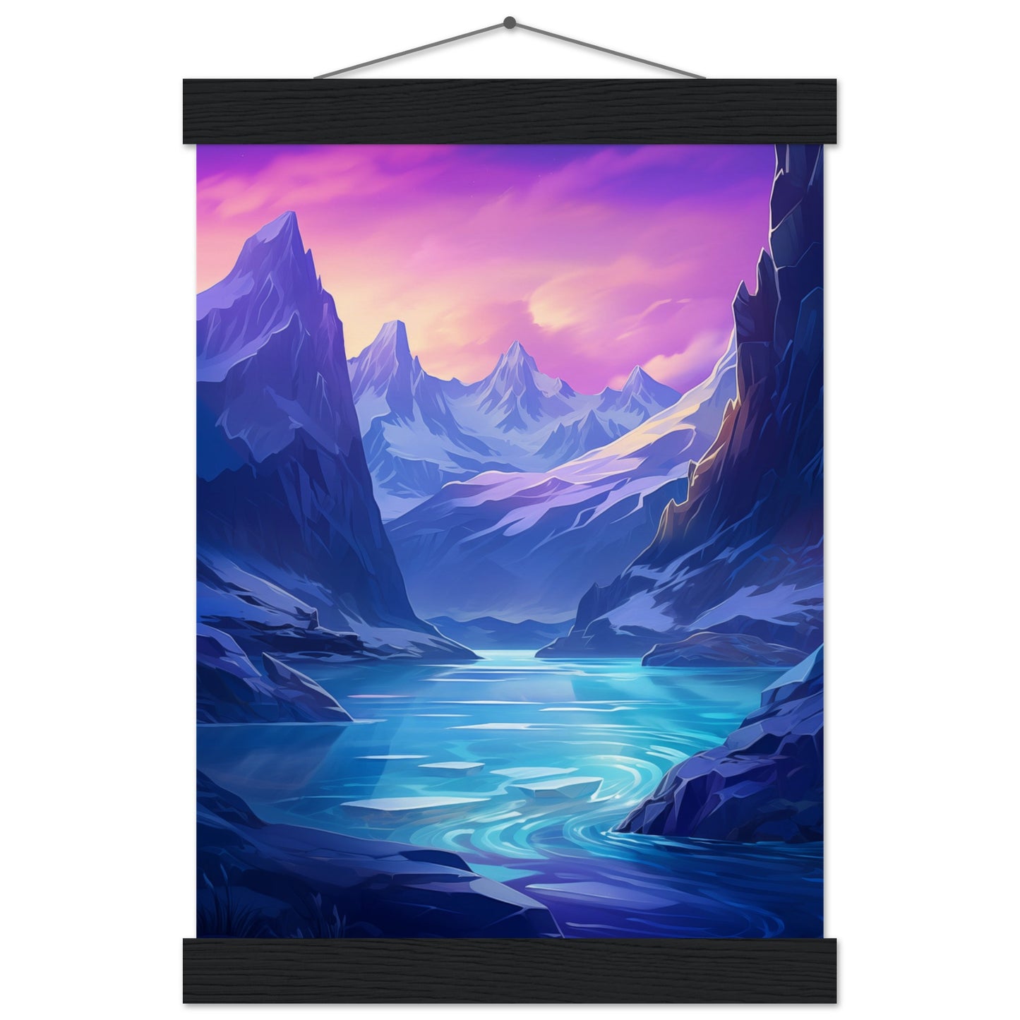 Tranquil Ice Poster with Hanger