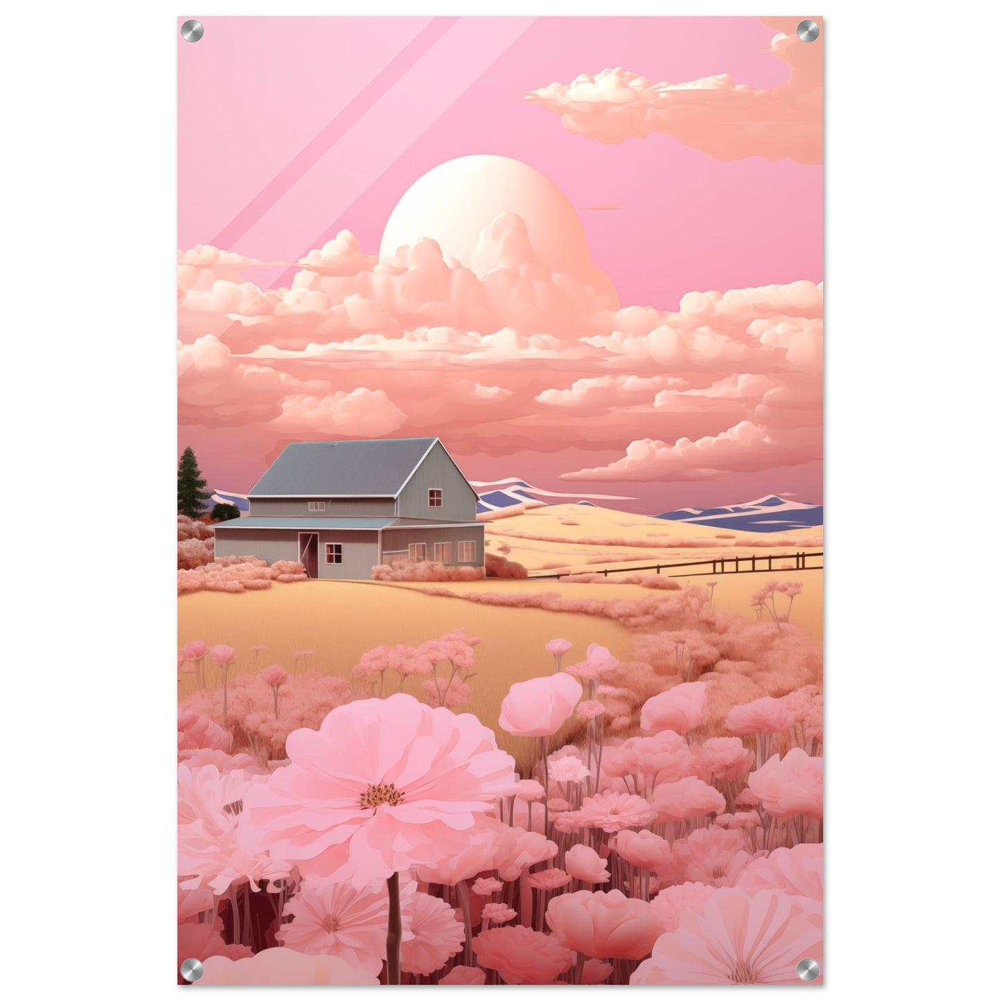 Bubblegum Farm Acrylic Print