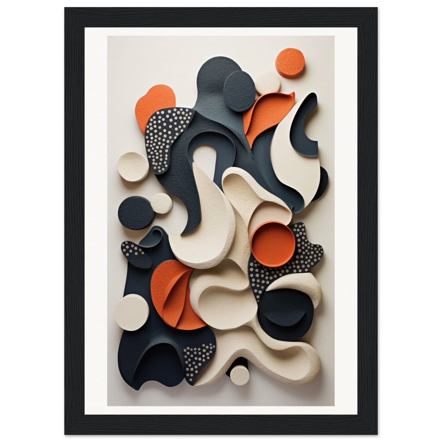 Texture Morph Wooden Framed Poster