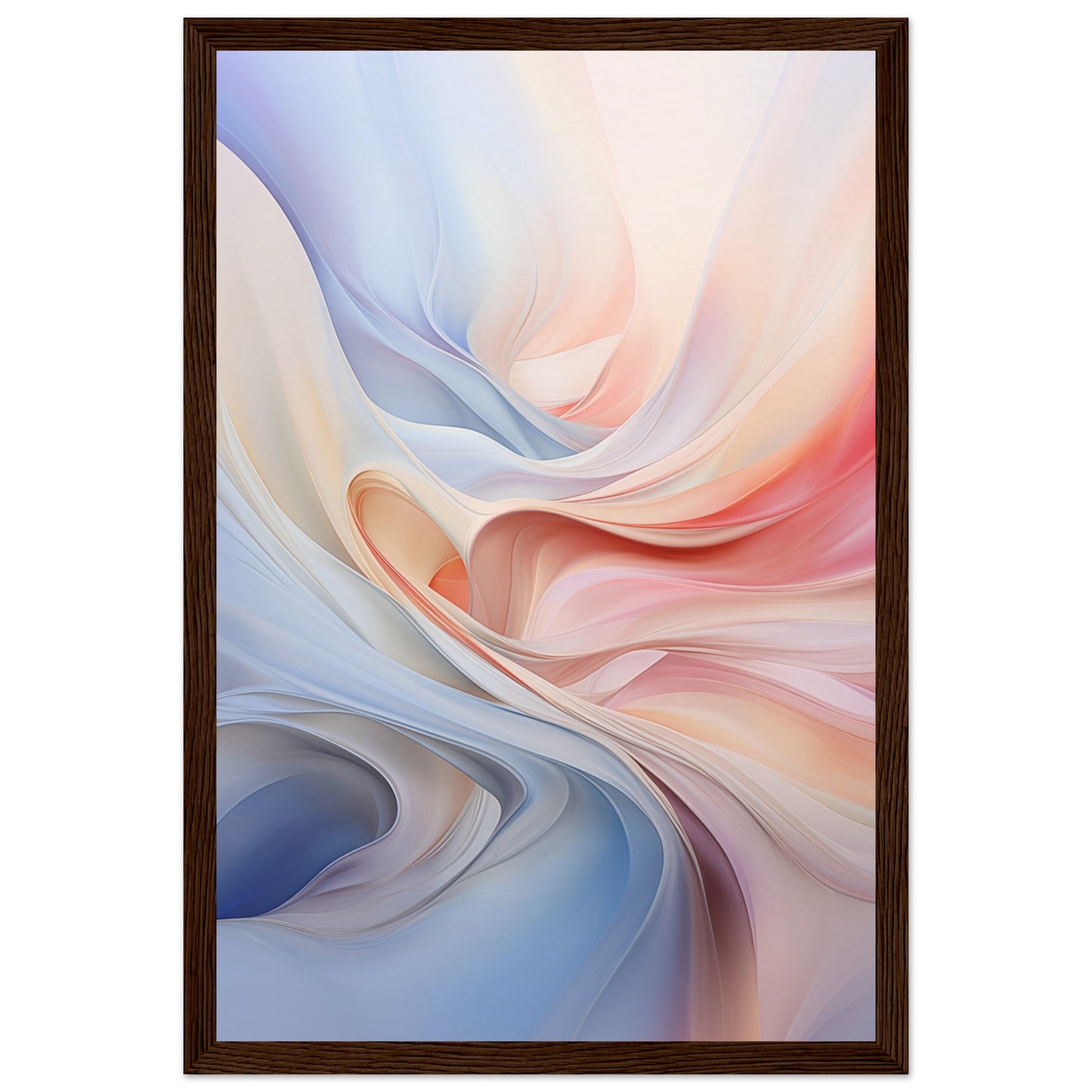 Abstract Swirl Wooden Framed Poster