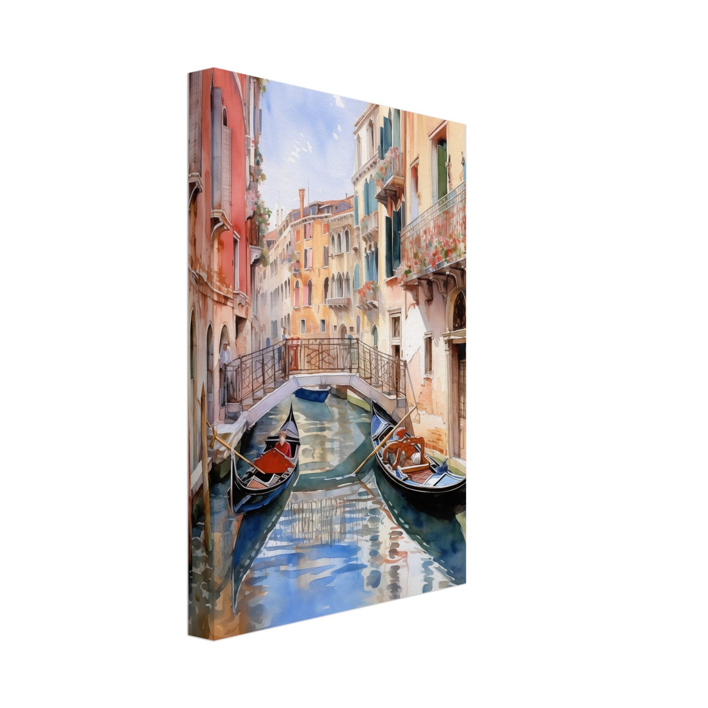 Watercolor Venice Italy Canvas