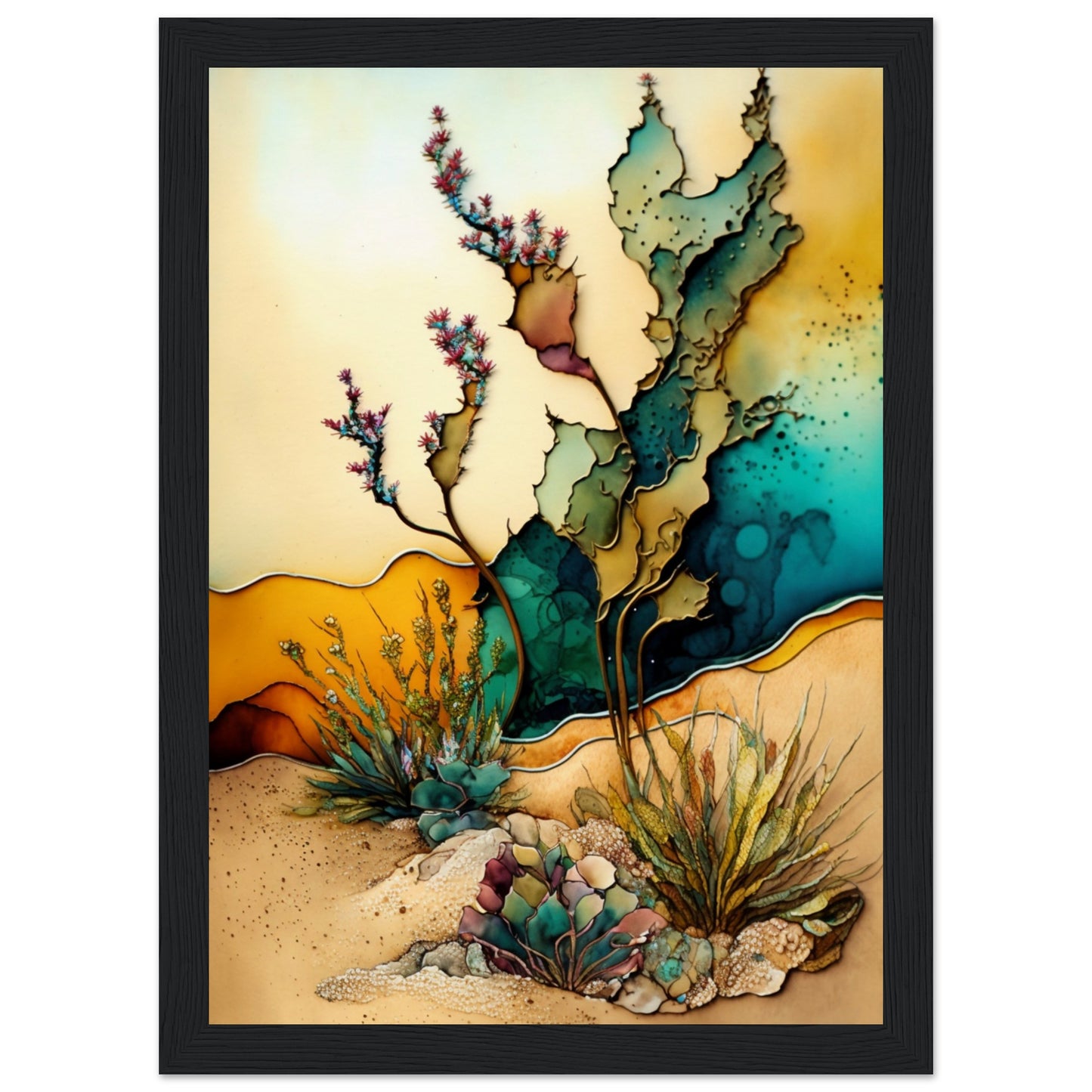 Desert Dream Treats Wooden Framed Poster