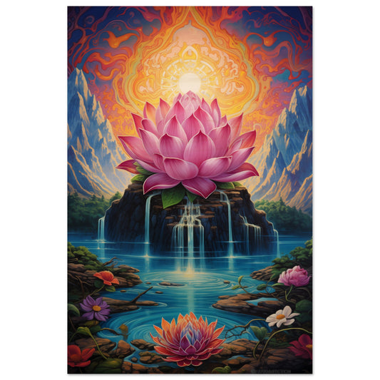 Lotus Blossom Wood Print