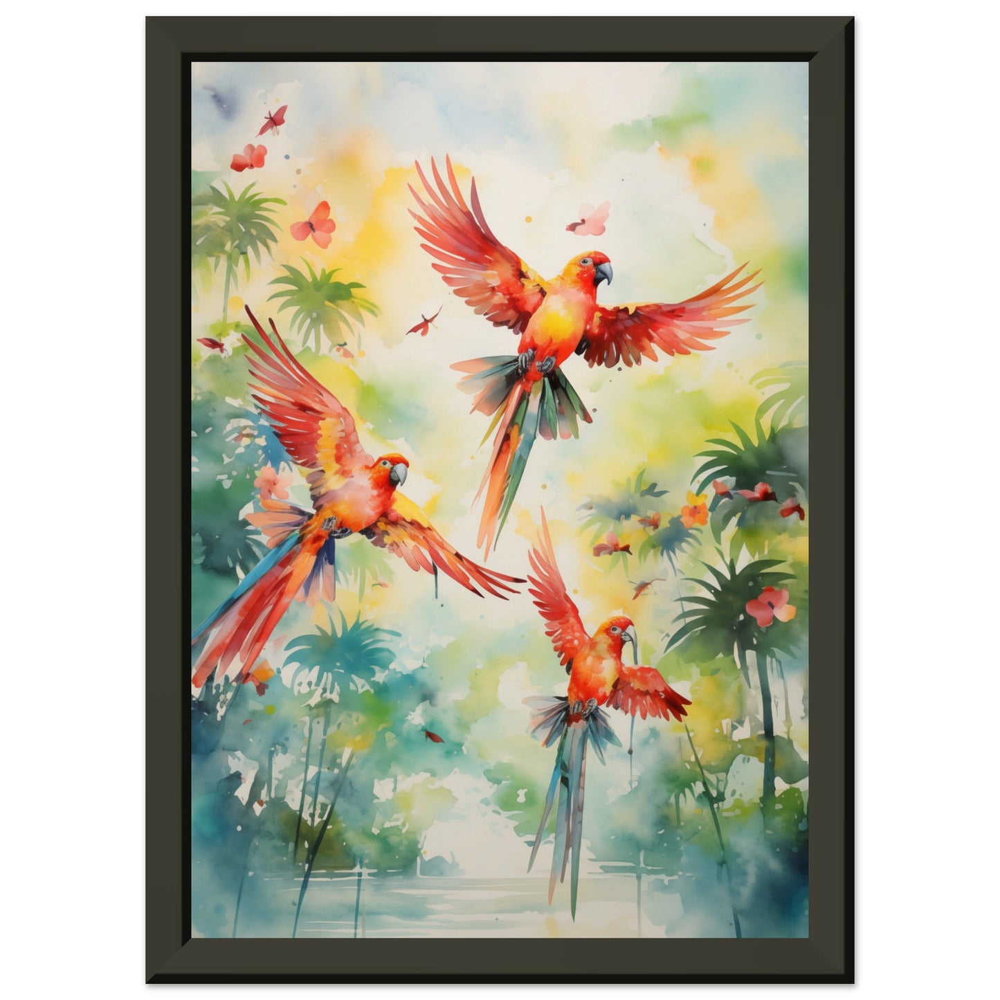 Feathered Palette Metal Framed Poster