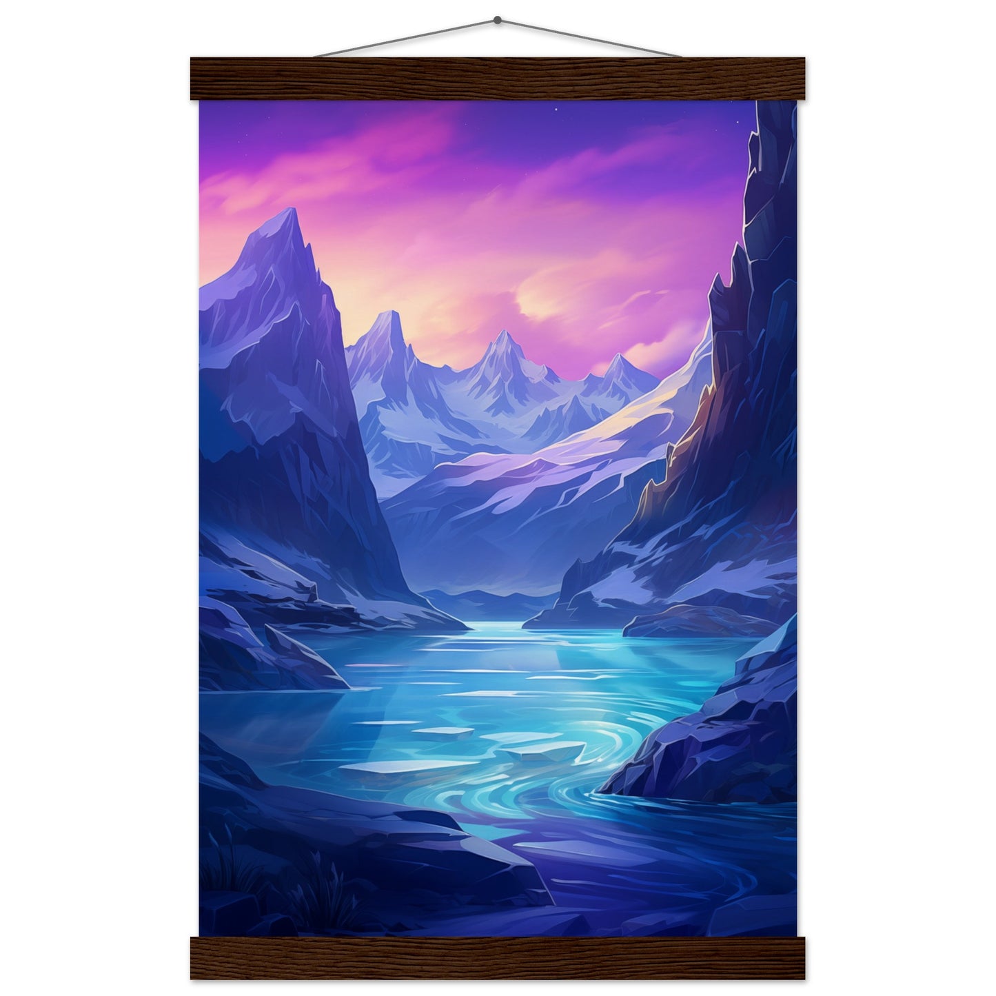 Tranquil Ice Poster with Hanger