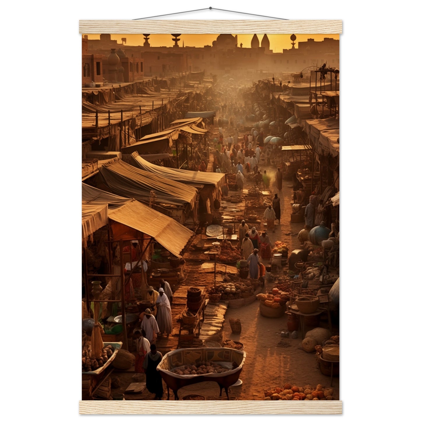 Luxor Market Poster with Hanger