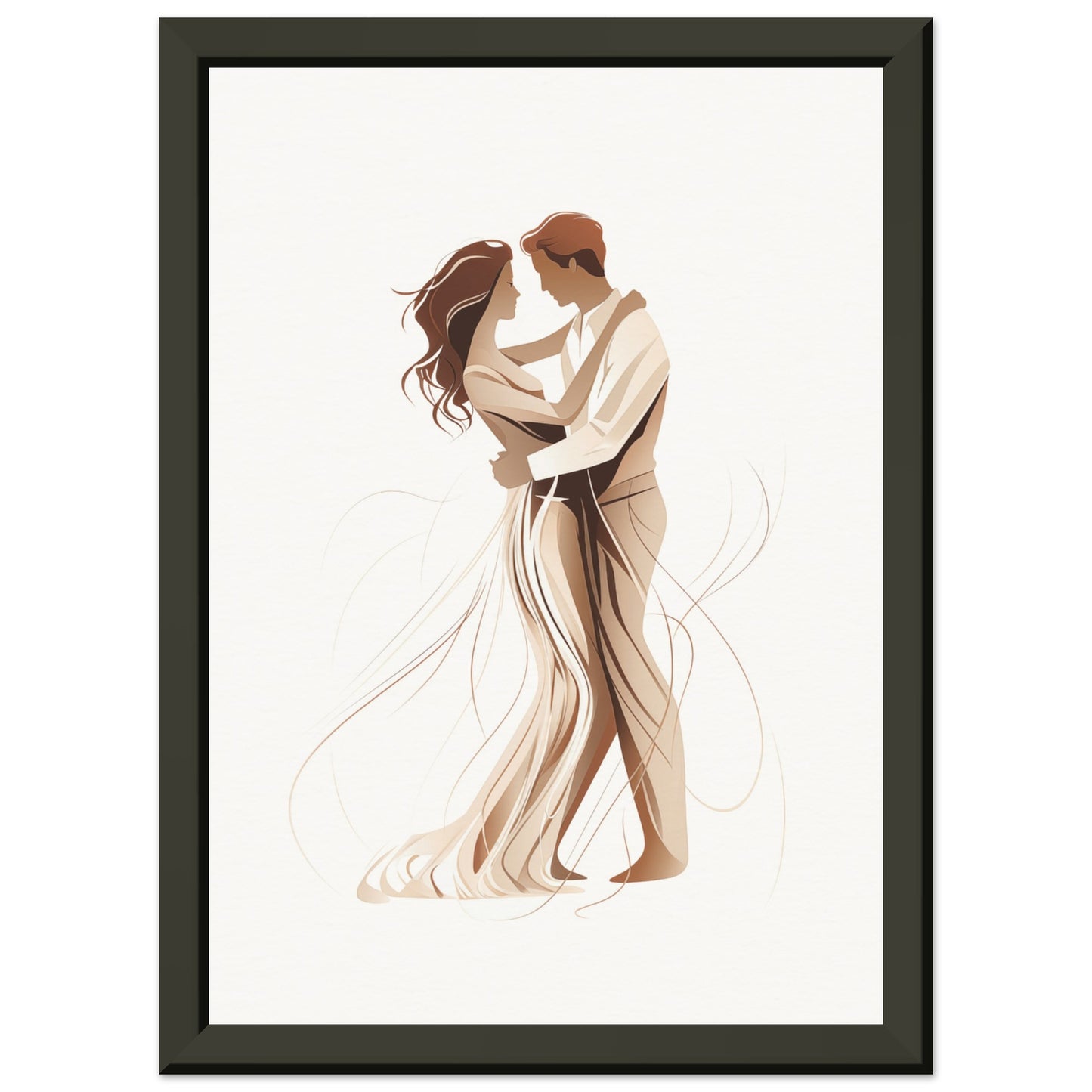 Dancing Couple Metal Framed Poster