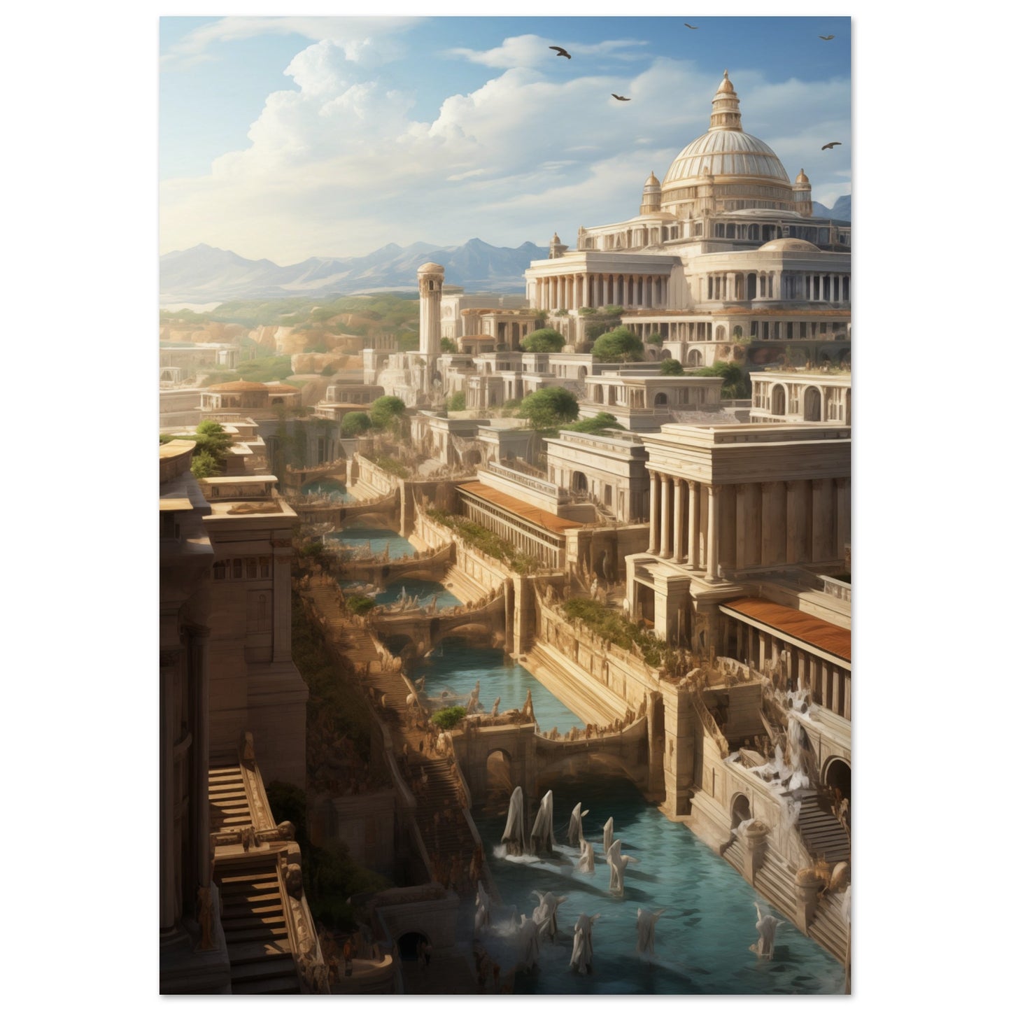 Ancient Roman City Poster