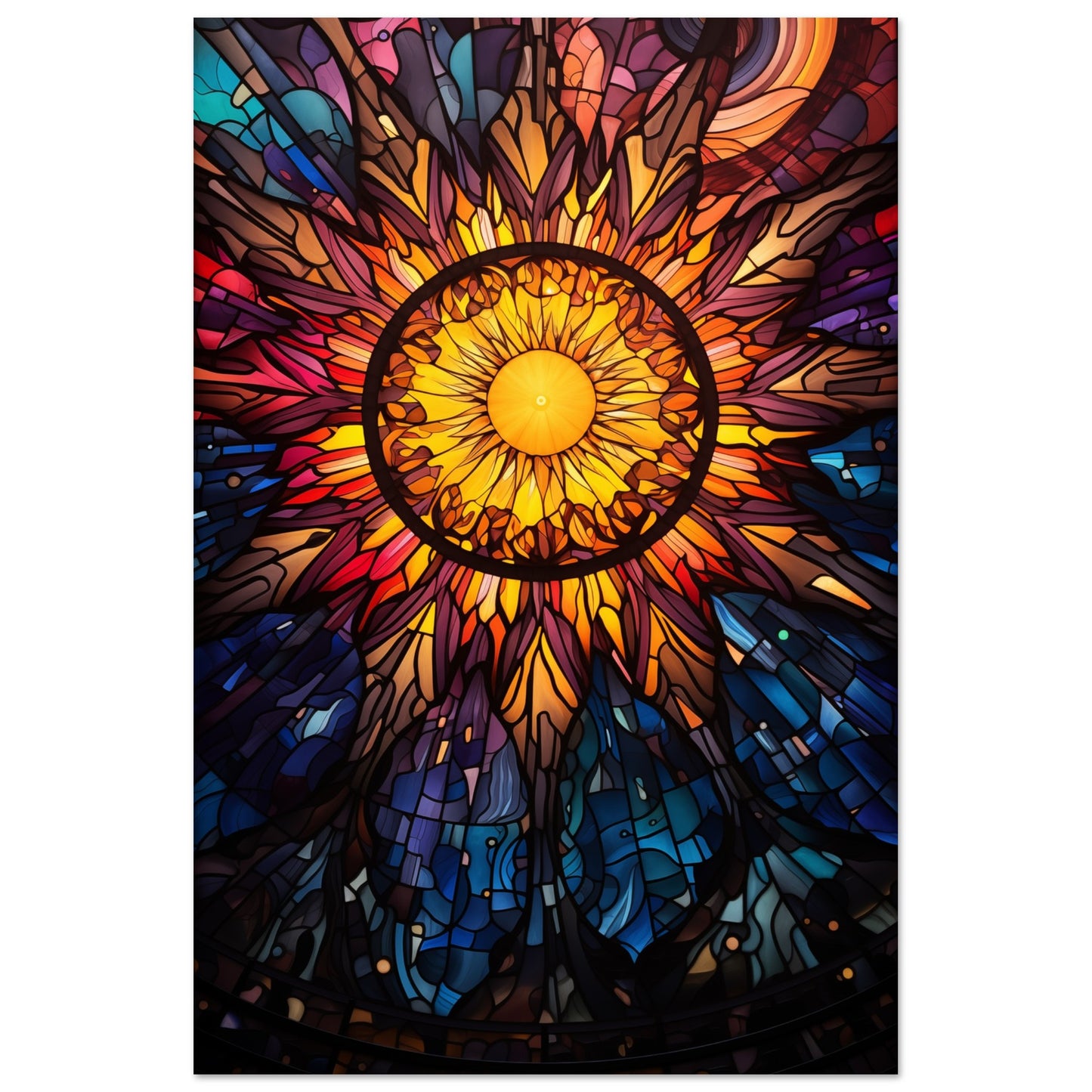 Sun Burst Aluminum Print