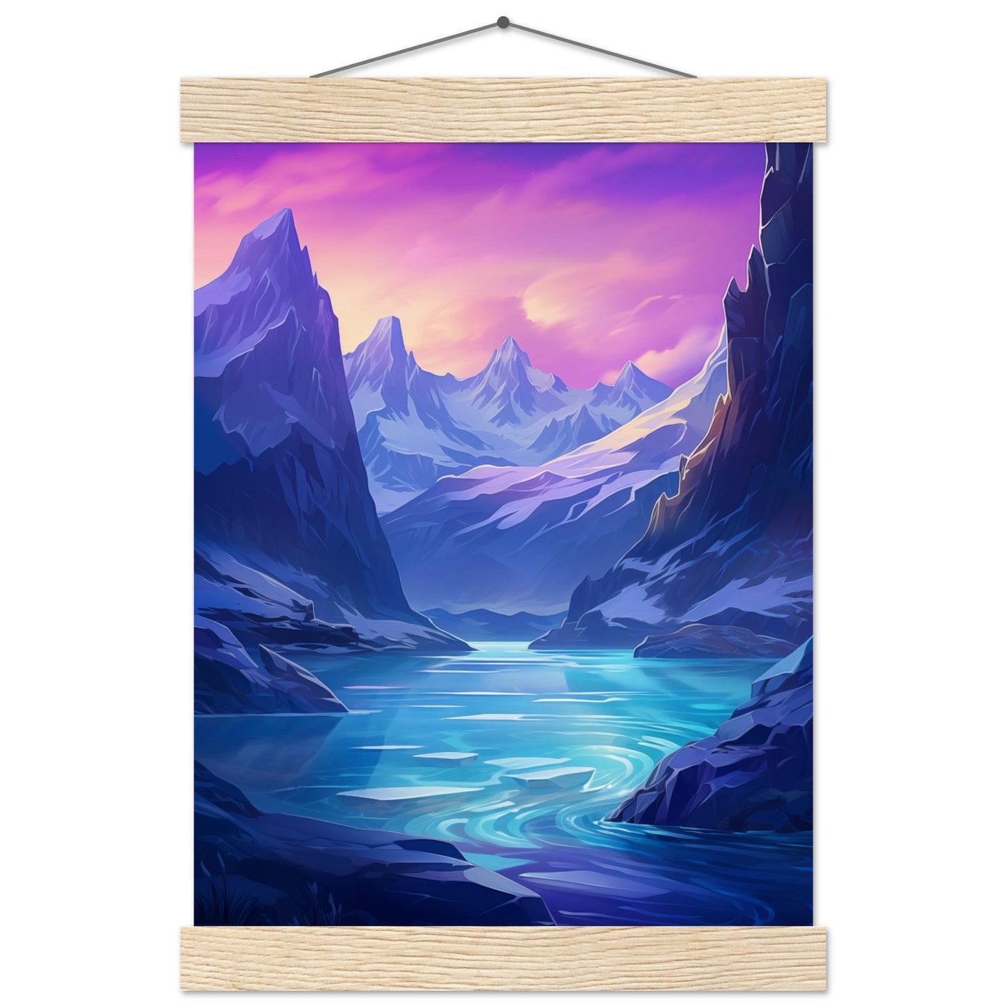 Tranquil Ice Poster with Hanger