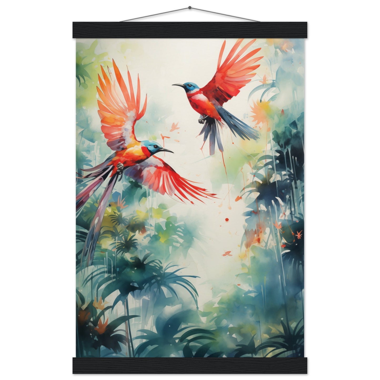 Humming Hues Poster with Hanger