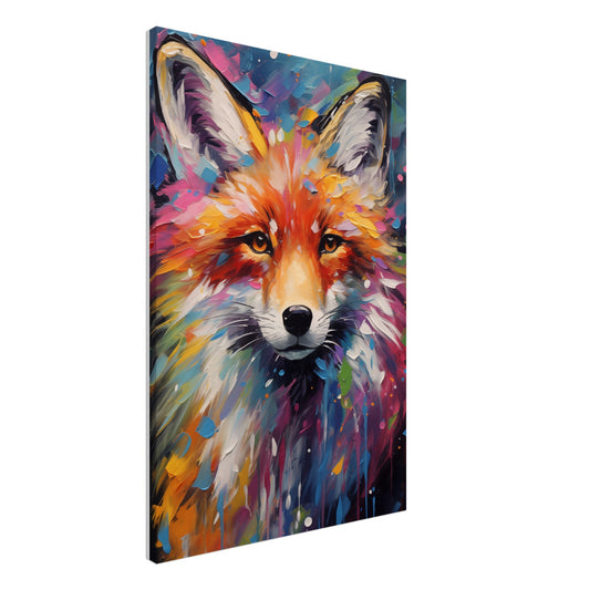 Foxy Splatter Canvas