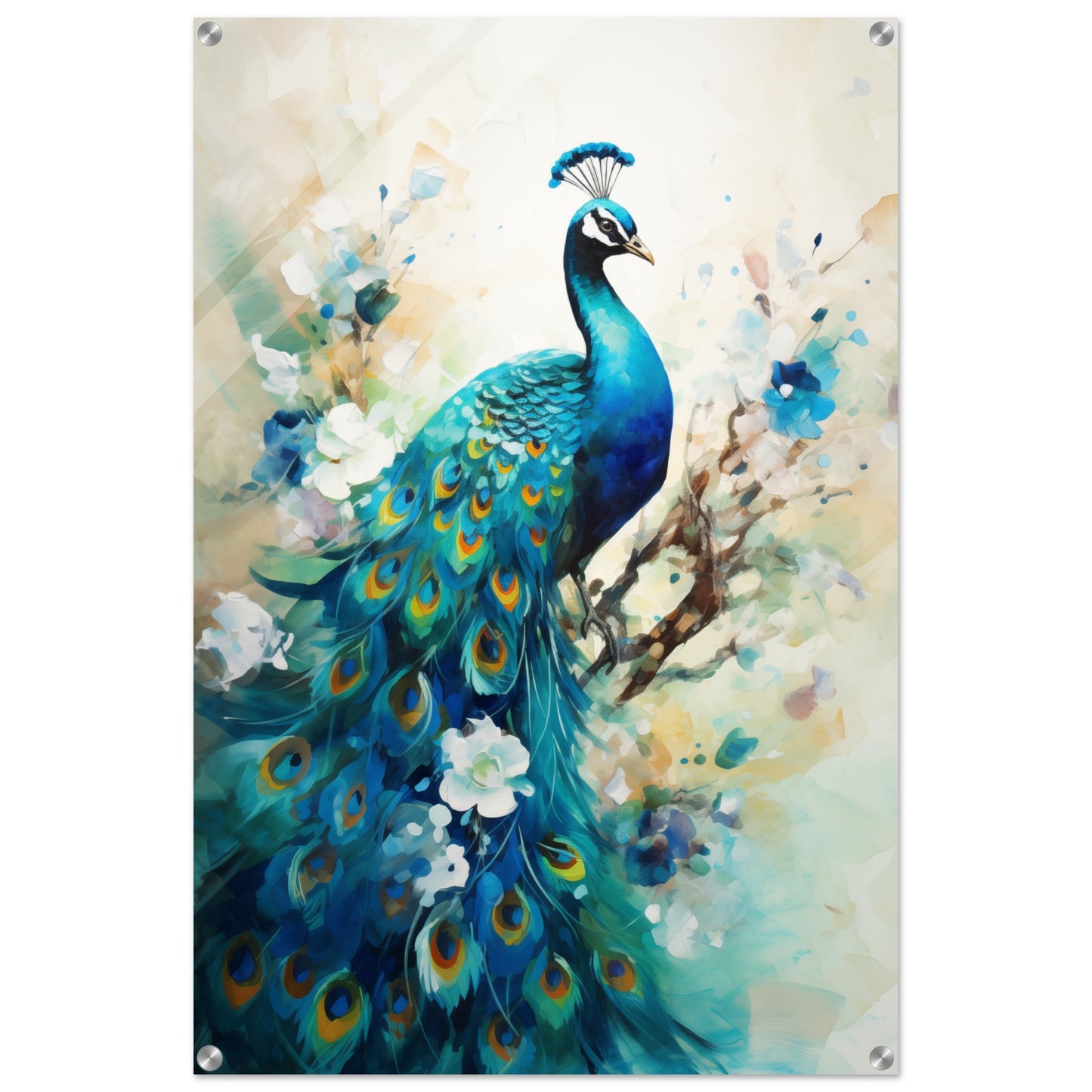 Peacock Dreams Acrylic Print