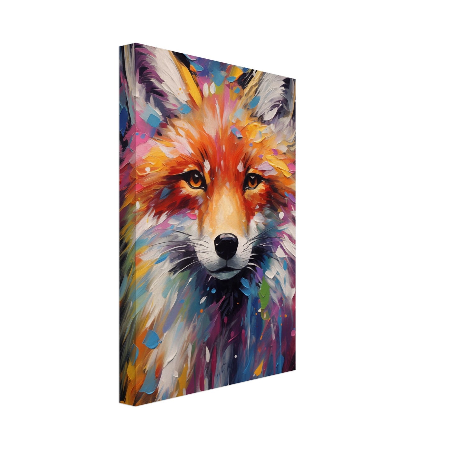 Foxy Splatter Canvas