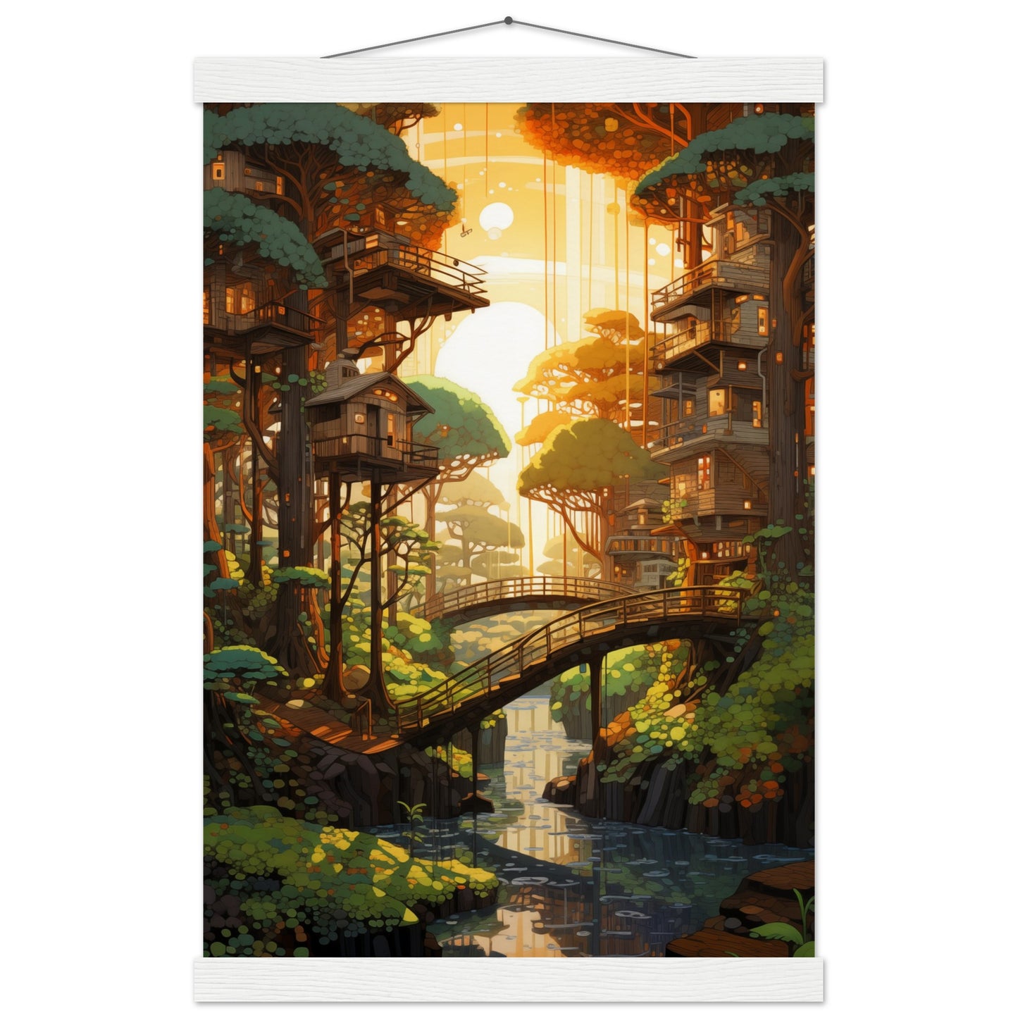 Woodland Whispers Poster with Hanger