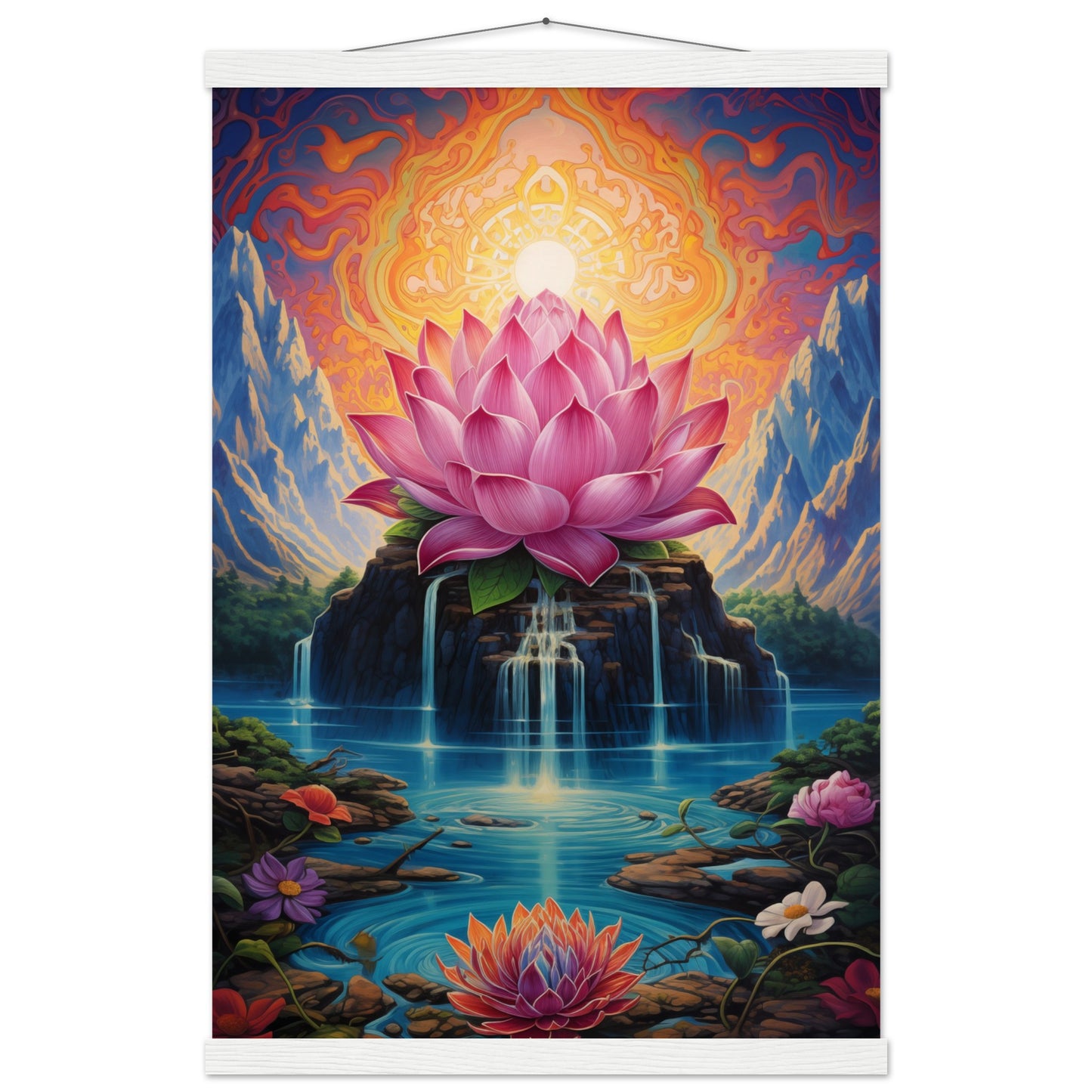 Lotus Blossom Poster with Hanger