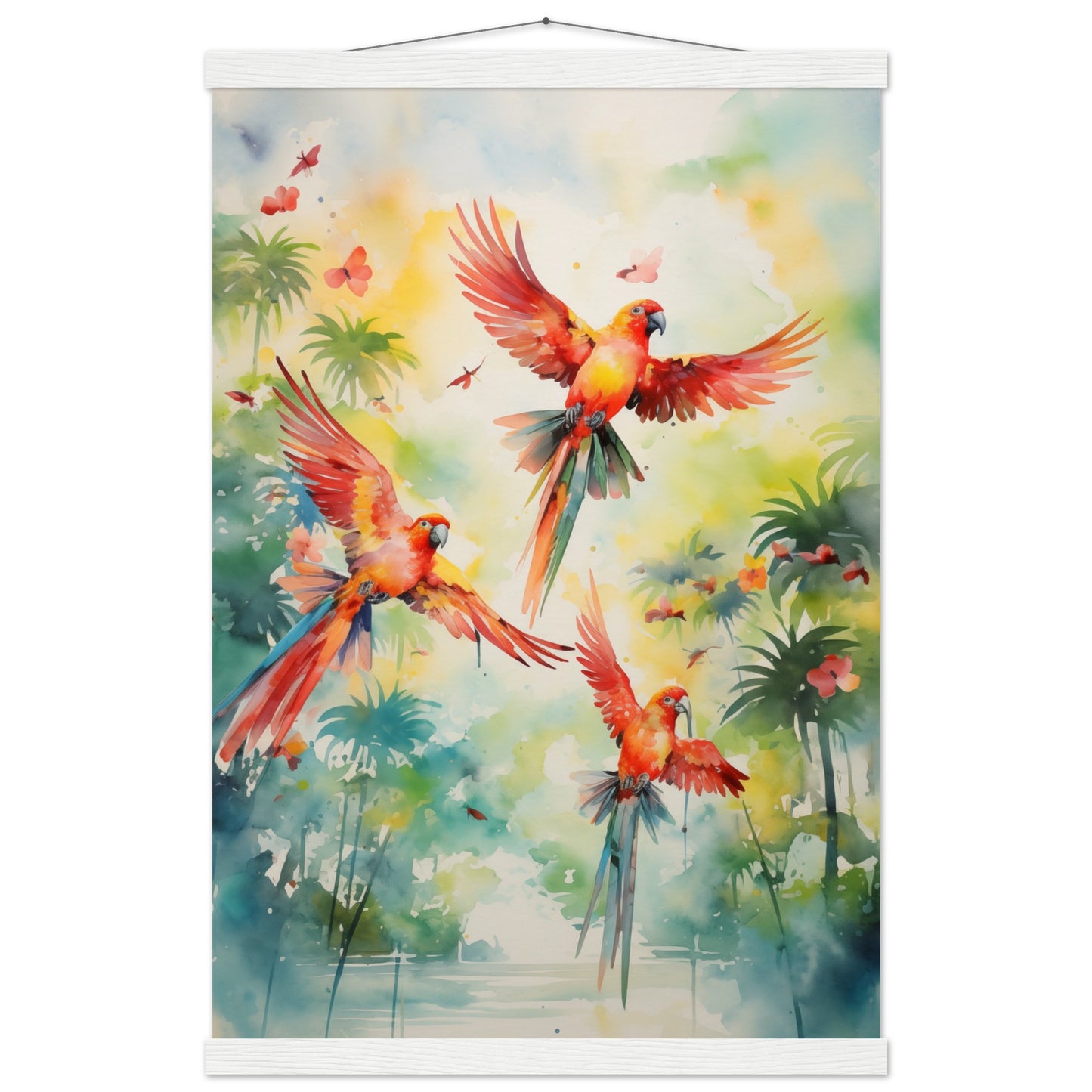 Feathered Palette Poster with Hanger