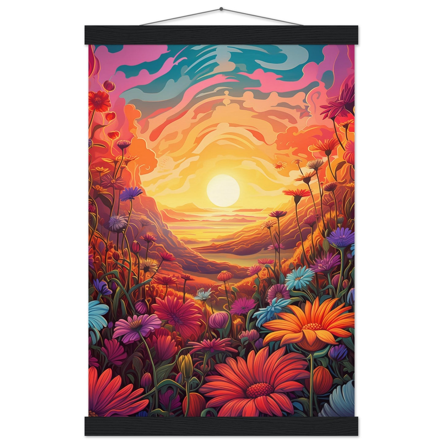 Pollen Sunset Poster with Hanger