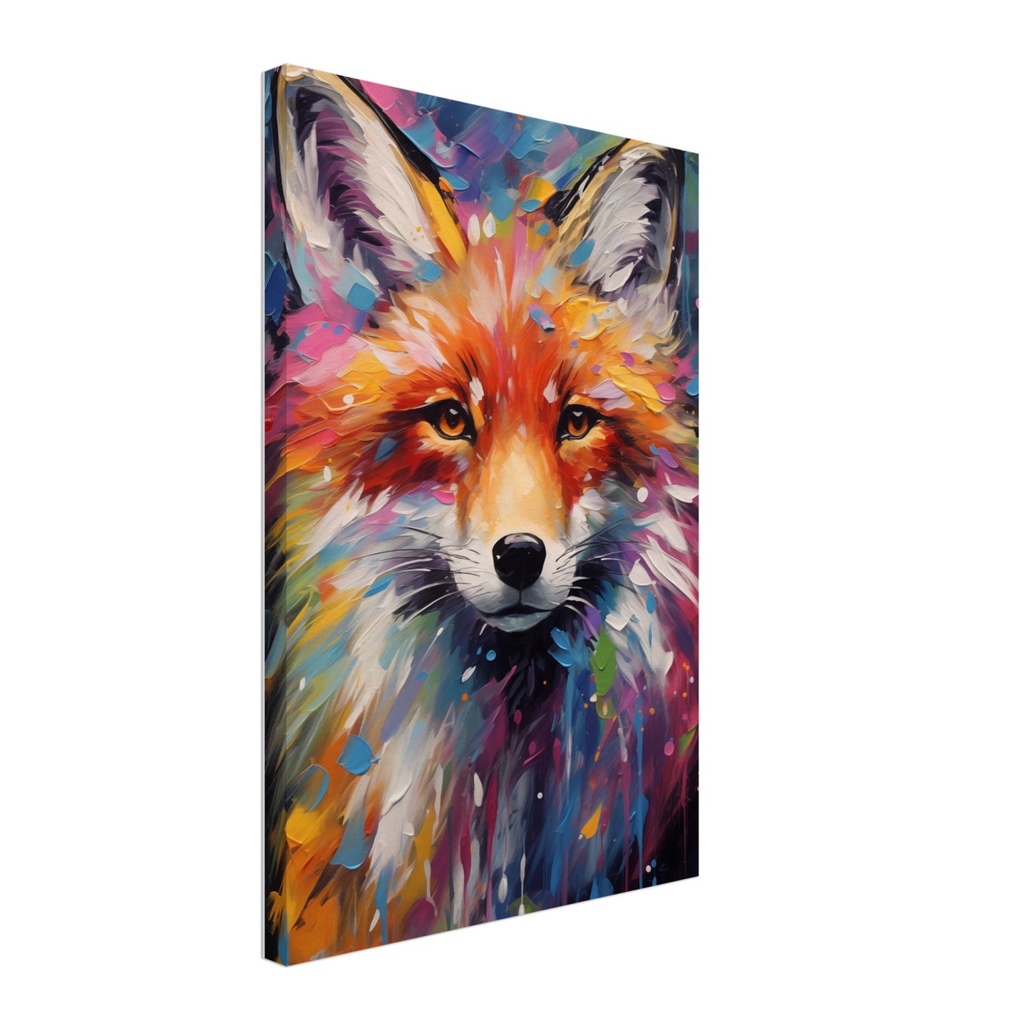 Foxy Splatter Canvas