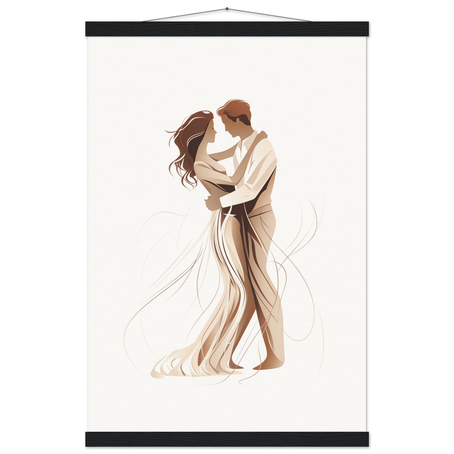 Dancing Couple Poster with Hanger