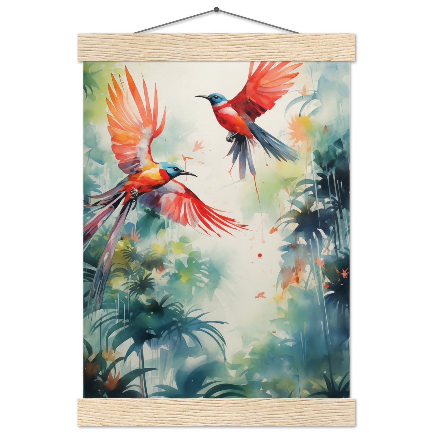 Humming Hues Poster with Hanger