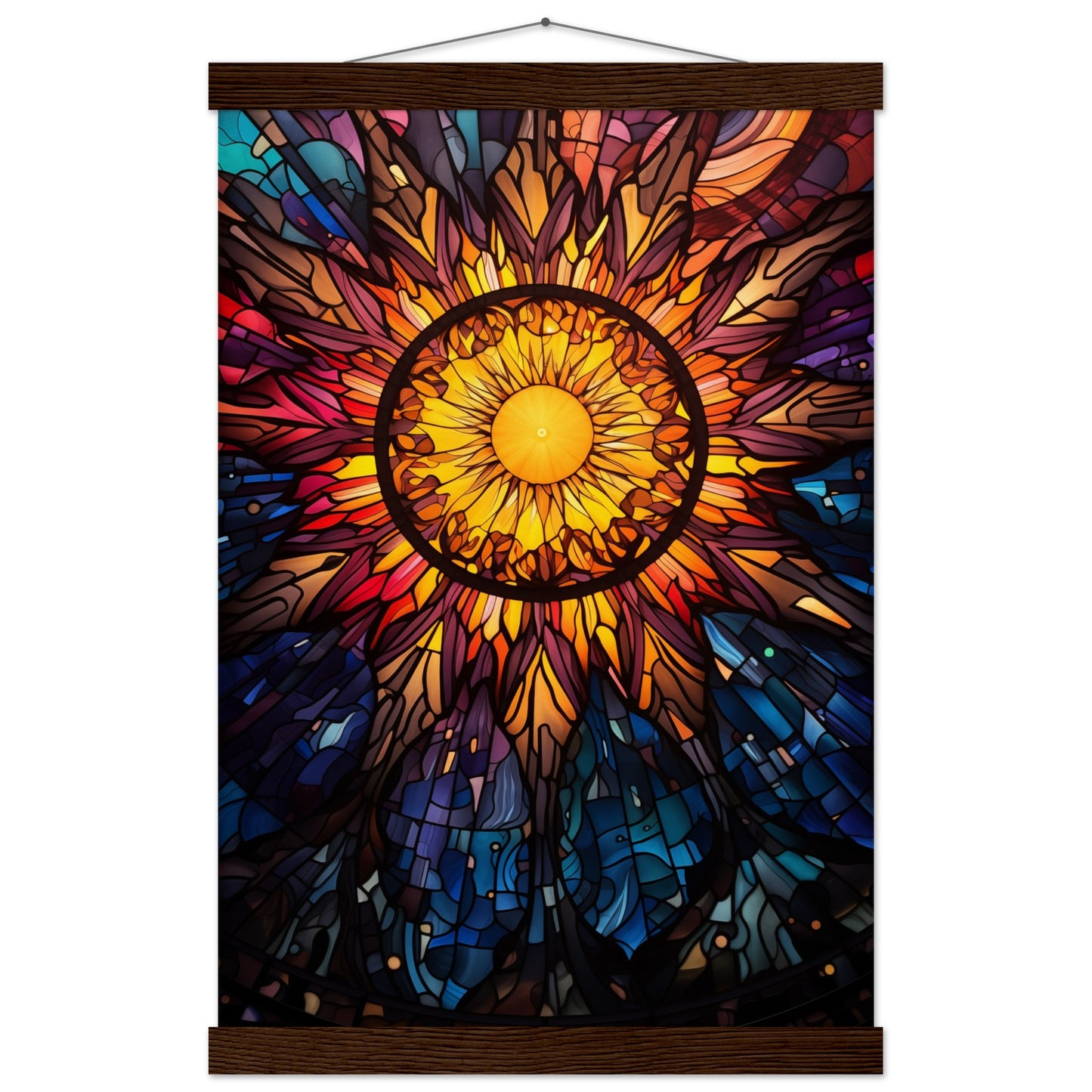 Sun Burst Poster with Hanger