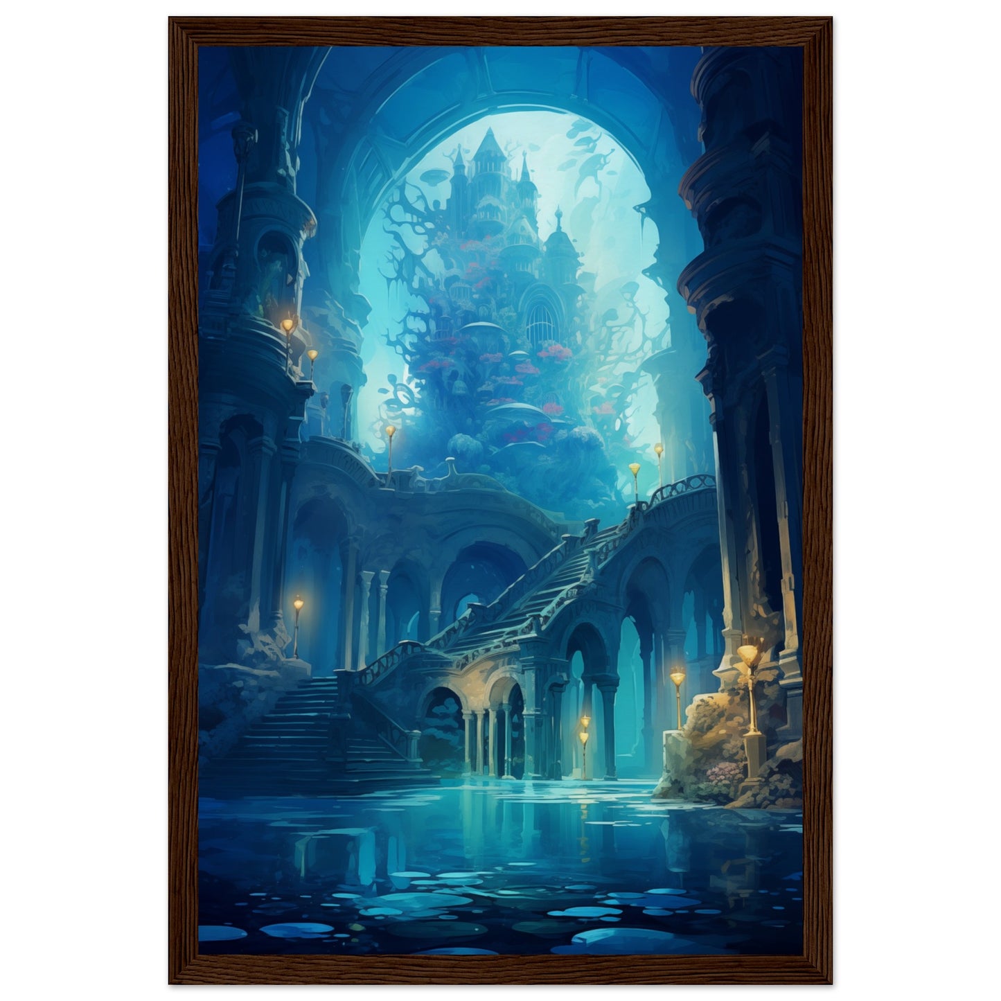 Enchanted Abyss Wooden Framed Poster