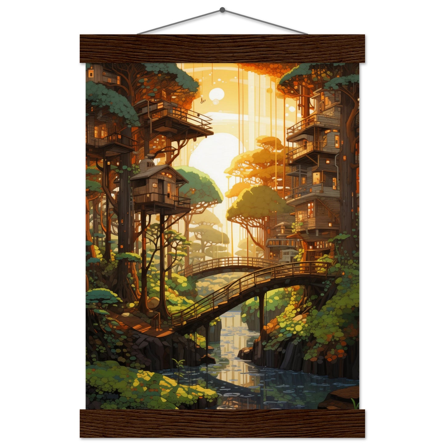 Woodland Whispers Poster with Hanger