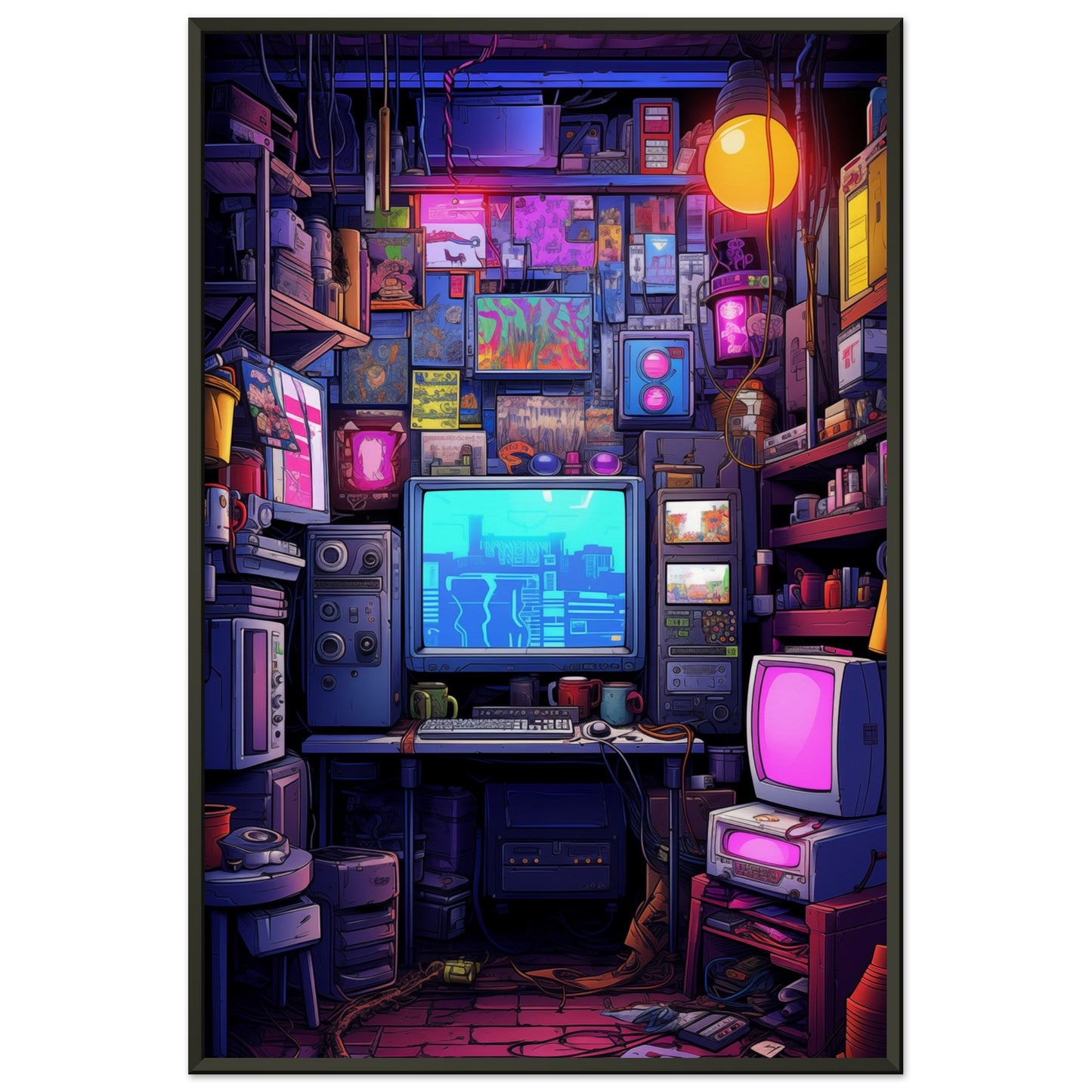 Pixel Lair Metal Framed Poster