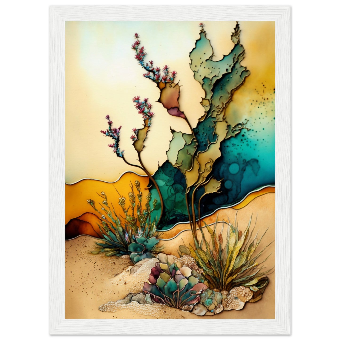 Desert Dream Treats Wooden Framed Poster