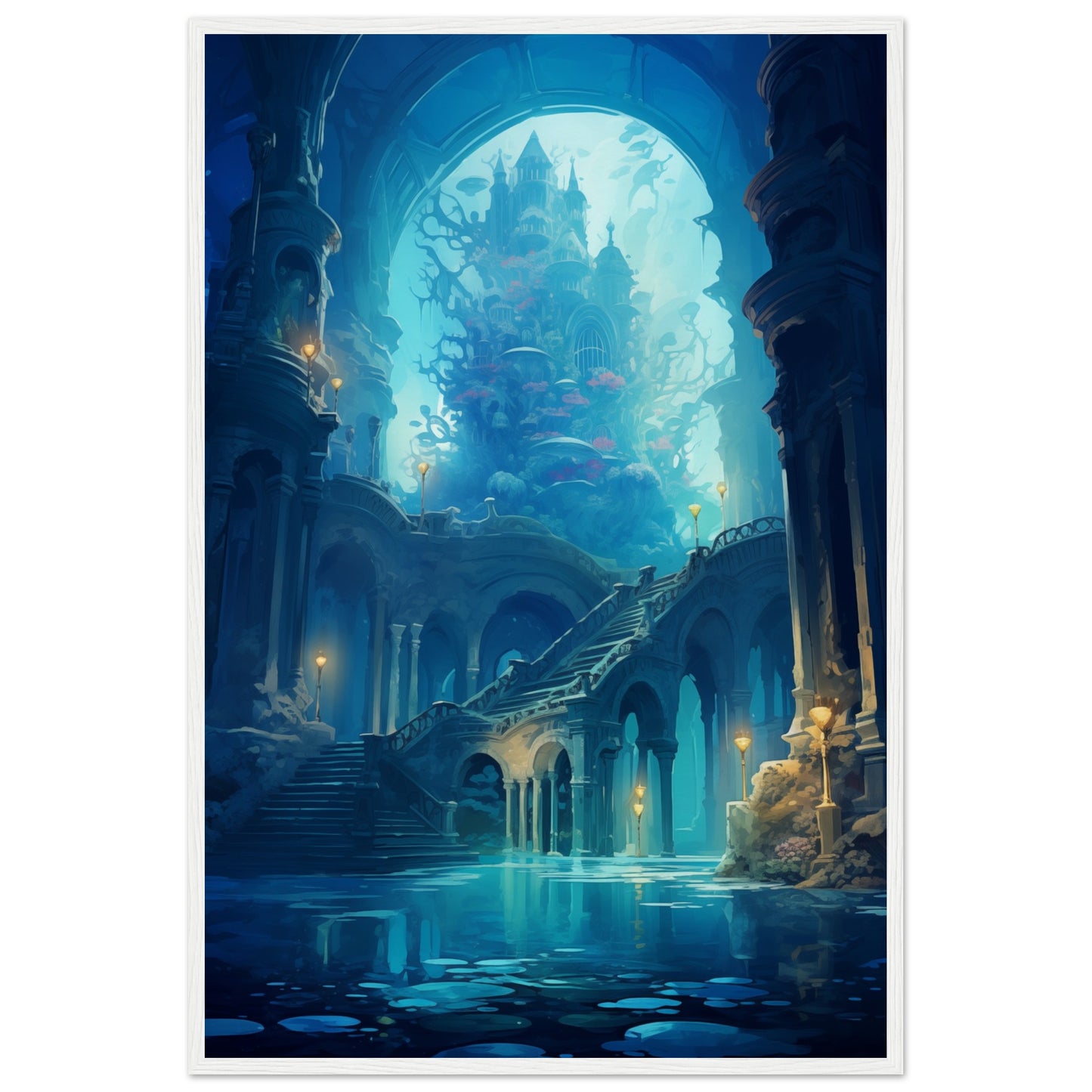 Enchanted Abyss Wooden Framed Poster