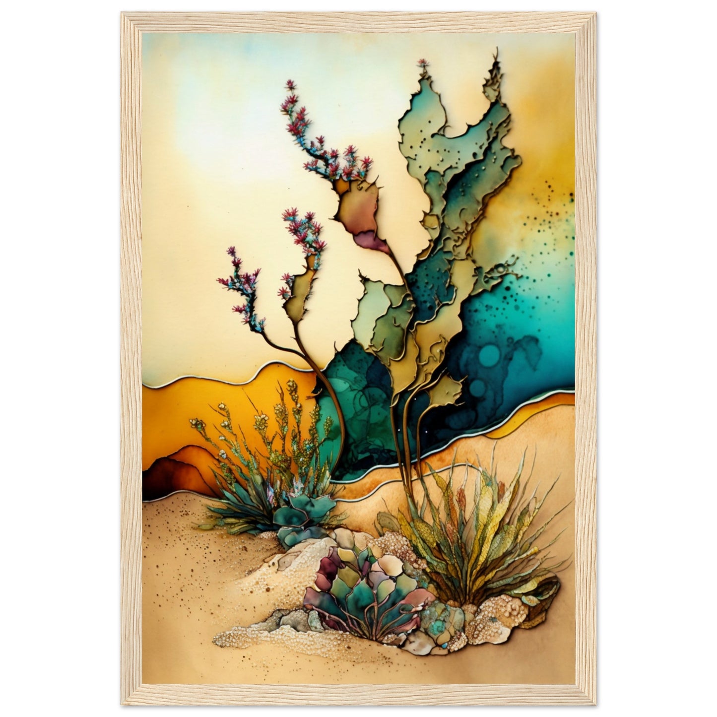 Desert Dream Treats Wooden Framed Poster