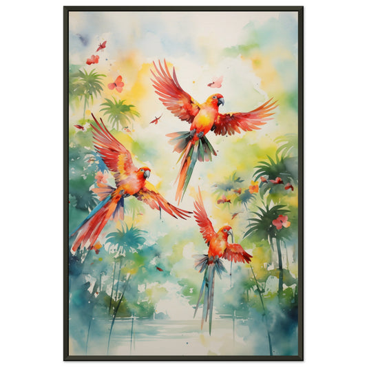 Feathered Palette Metal Framed Poster