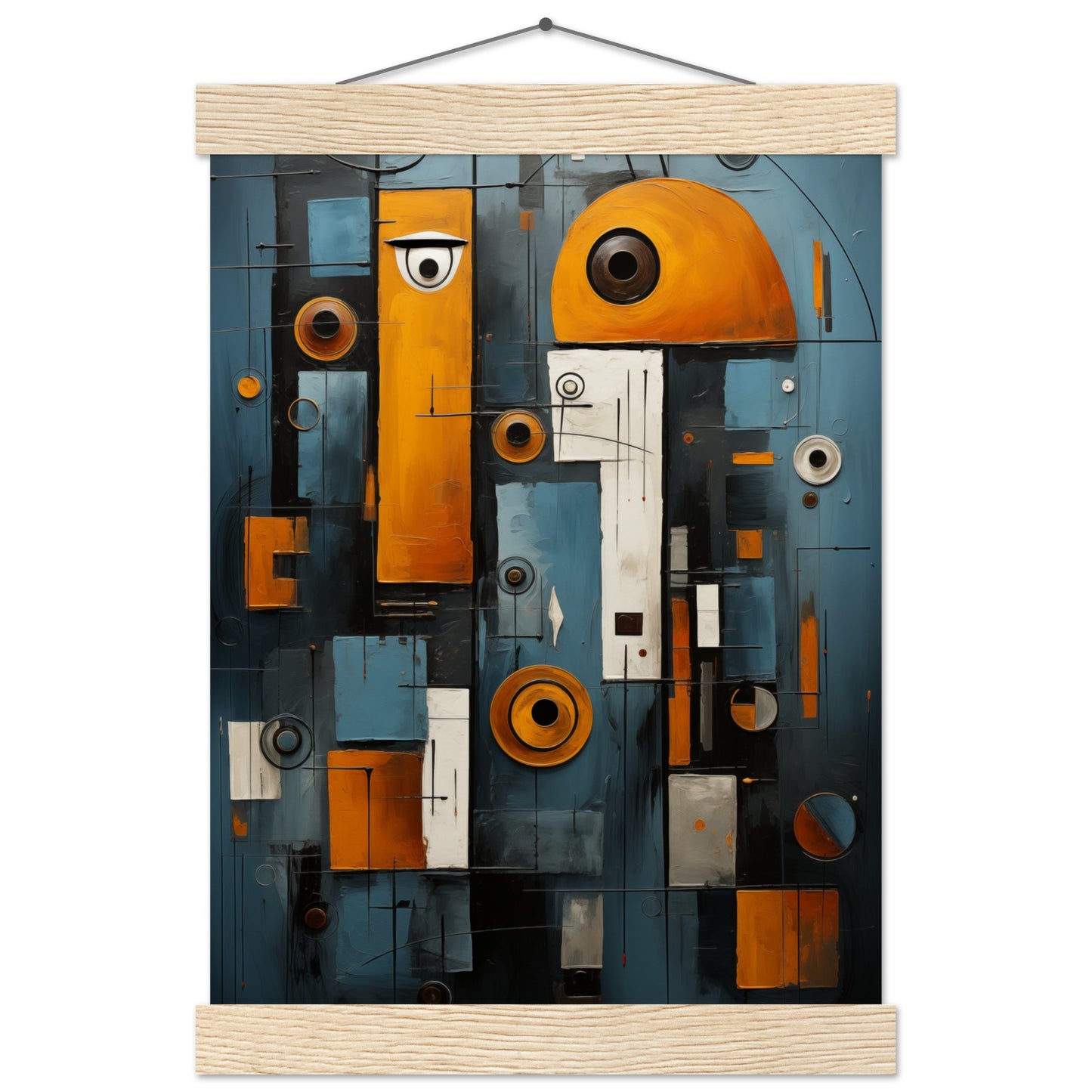 Abstract Gaze Poster with Hanger