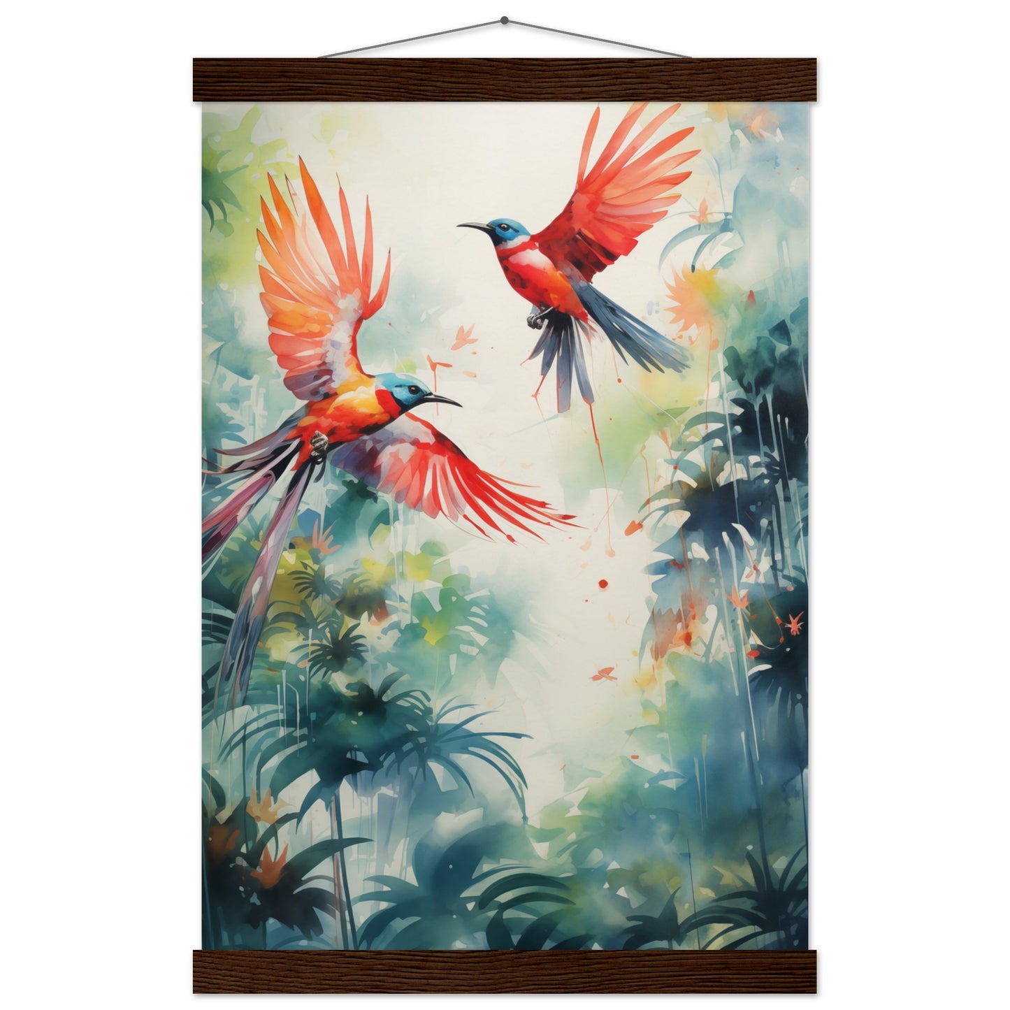 Humming Hues Poster with Hanger