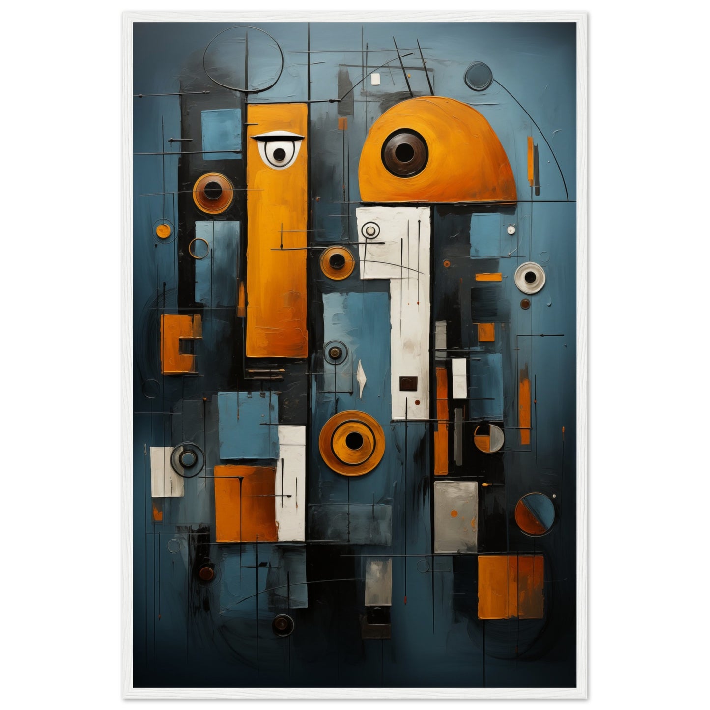 Abstract Gaze Wooden Framed Poster