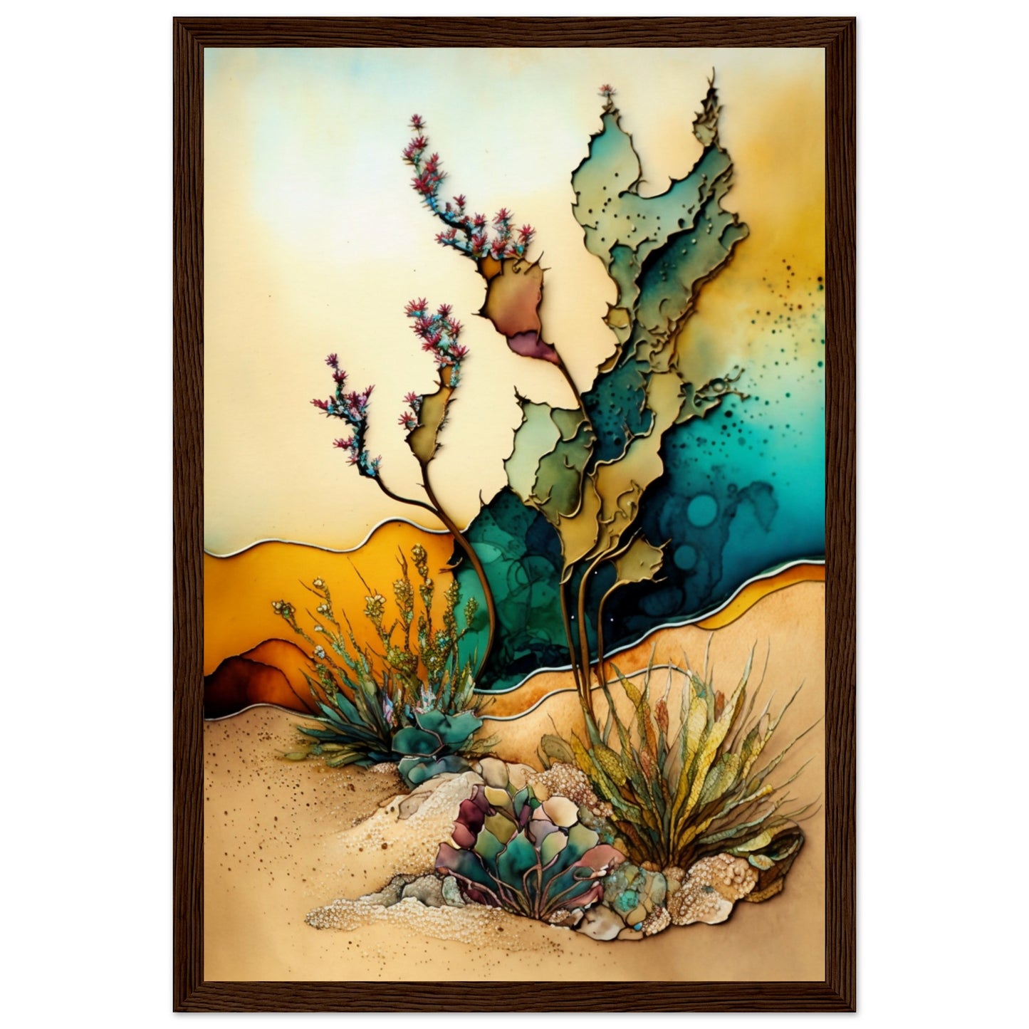 Desert Dream Treats Wooden Framed Poster