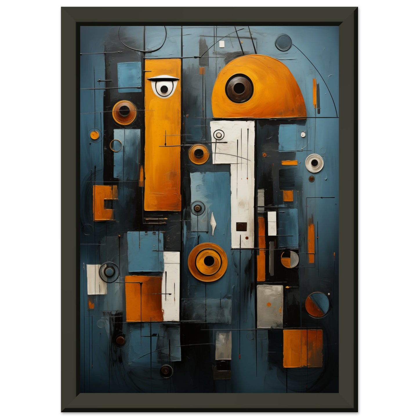 Abstract Gaze Metal Framed Poster